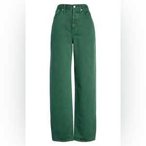 Madewell Garment Dye Baggy Straight Jeans